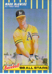 1988 Fleer Baseball All-Stars Baseball Cards   025      Mark McGwire